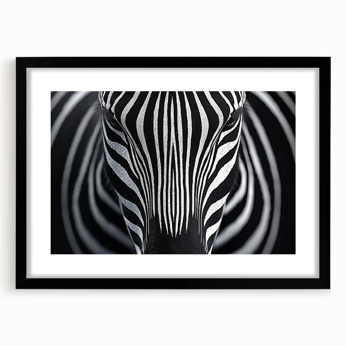High Contrast Abstract Paintings – Zebra-Inspired Monochrome Art