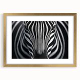 High Contrast Abstract Paintings – Zebra-Inspired Monochrome Art