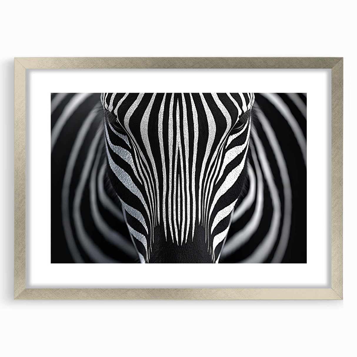 High Contrast Abstract Paintings – Zebra-Inspired Monochrome Art