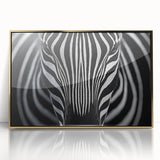 High Contrast Abstract Paintings – Zebra-Inspired Monochrome Art