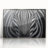 High Contrast Abstract Paintings – Zebra-Inspired Monochrome Art