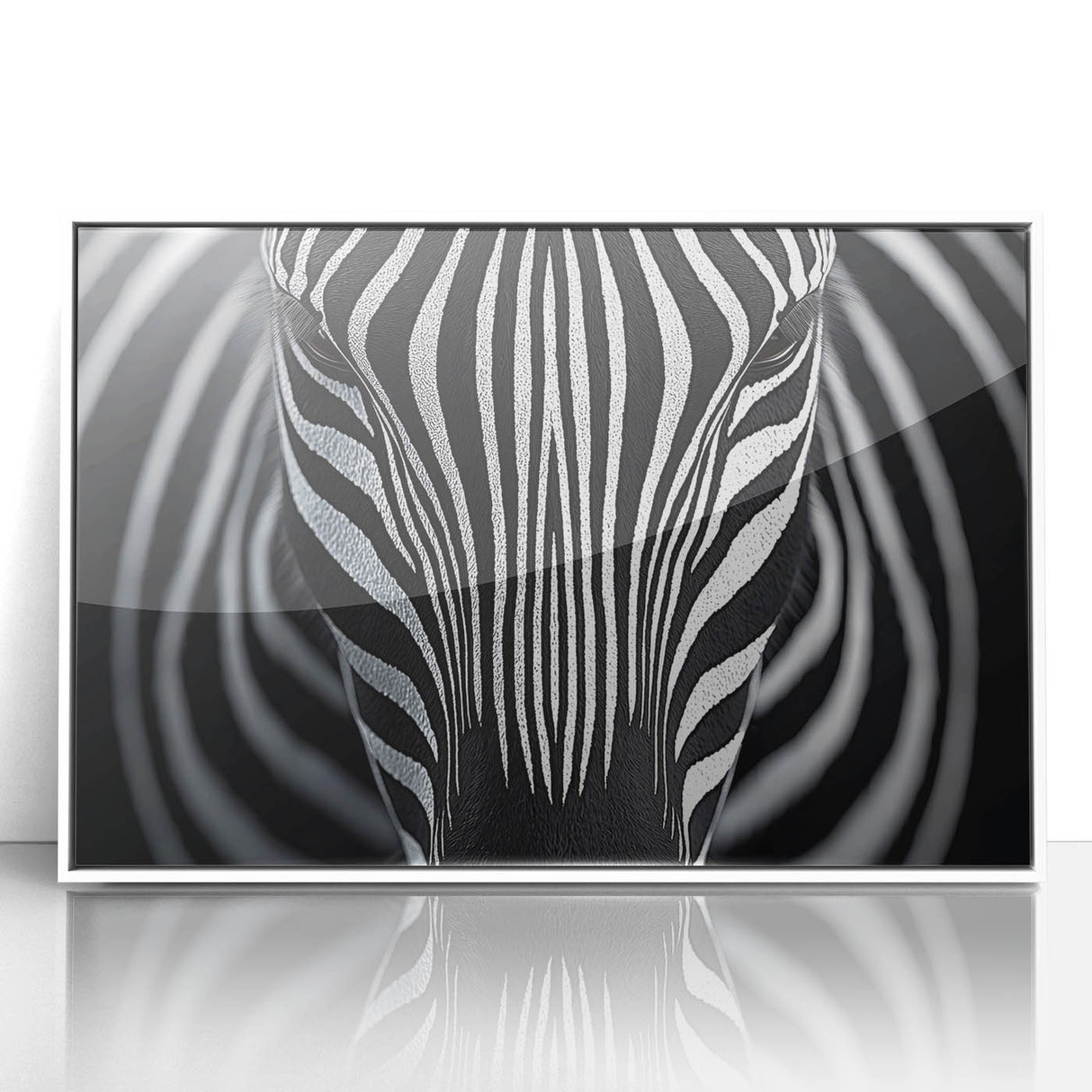 High Contrast Abstract Paintings – Zebra-Inspired Monochrome Art
