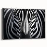 High Contrast Abstract Paintings – Zebra-Inspired Monochrome Art