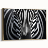 High Contrast Abstract Paintings – Zebra-Inspired Monochrome Art