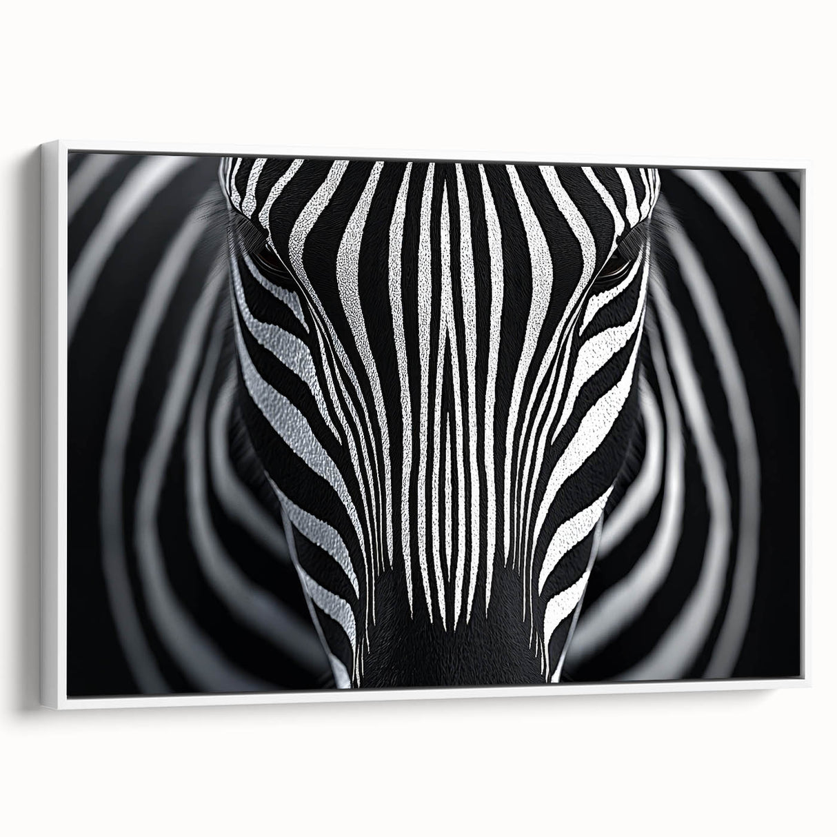 High Contrast Abstract Paintings – Zebra-Inspired Monochrome Art