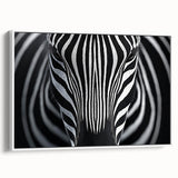 High Contrast Abstract Paintings – Zebra-Inspired Monochrome Art