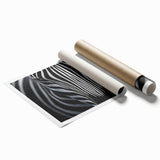 High Contrast Abstract Paintings – Zebra-Inspired Monochrome Art