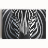 High Contrast Abstract Paintings – Zebra-Inspired Monochrome Art
