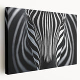 High Contrast Abstract Paintings – Zebra-Inspired Monochrome Art
