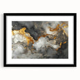 High-End Abstract Canvas Prints – Black, Gold & Gray Modern Art
