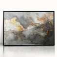 High-End Abstract Canvas Prints – Black, Gold & Gray Modern Art