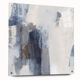 Earthen Harmony Abstracts - Neutral Blue & Gray Abstract Wall Art