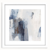 Earthen Harmony Abstracts - Neutral Blue & Gray Abstract Wall Art