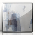 Earthen Harmony Abstracts - Neutral Blue & Gray Abstract Wall Art