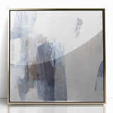 Earthen Harmony Abstracts - Neutral Blue & Gray Abstract Wall Art