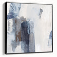 Earthen Harmony Abstracts - Neutral Blue & Gray Abstract Wall Art