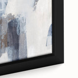 Earthen Harmony Abstracts - Neutral Blue & Gray Abstract Wall Art