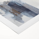 Earthen Harmony Abstracts - Neutral Blue & Gray Abstract Wall Art