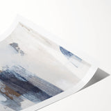 Earthen Harmony Abstracts - Neutral Blue & Gray Abstract Wall Art