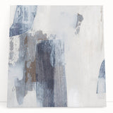 Earthen Harmony Abstracts - Neutral Blue & Gray Abstract Wall Art