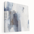Earthen Harmony Abstracts - Neutral Blue & Gray Abstract Wall Art