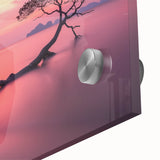 Minimalist Coastal Landscape Art – Tranquil Sunset Beach Print