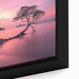 Minimalist Coastal Landscape Art – Tranquil Sunset Beach Print