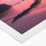 Minimalist Coastal Landscape Art – Tranquil Sunset Beach Print