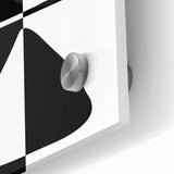 Minimalist Black and White Abstract Wall Art - Geometric Print