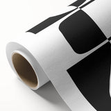 Minimalist Black and White Abstract Wall Art - Geometric Print