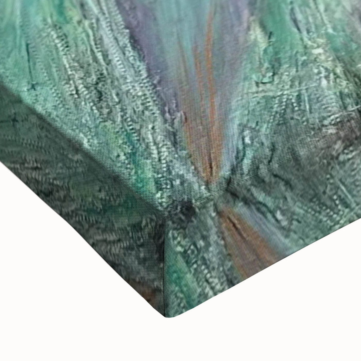 Contemporary Abstract Art – Soft Green & Lilac Textured Painting