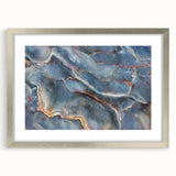 Timeless Textures Abstract Wall Art – Blue Onyx-Inspired Canvas Print