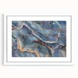 Timeless Textures Abstract Wall Art – Blue Onyx-Inspired Canvas Print