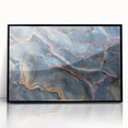 Timeless Textures Abstract Wall Art – Blue Onyx-Inspired Canvas Print