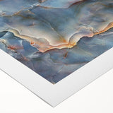 Timeless Textures Abstract Wall Art – Blue Onyx-Inspired Canvas Print
