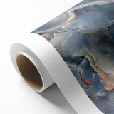 Timeless Textures Abstract Wall Art – Blue Onyx-Inspired Canvas Print