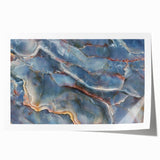 Timeless Textures Abstract Wall Art – Blue Onyx-Inspired Canvas Print