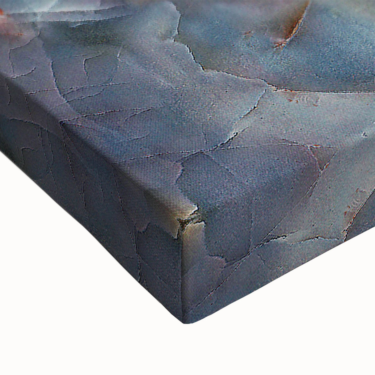 Timeless Textures Abstract Wall Art – Blue Onyx-Inspired Canvas Print