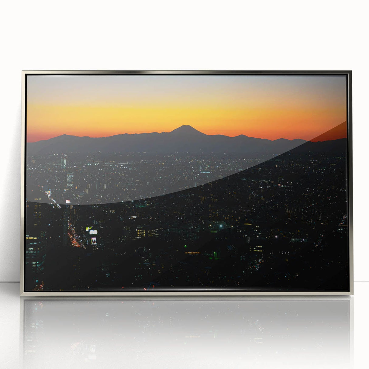 City Skyline Wall Art – Vibrant Urban Landscape Photography Print