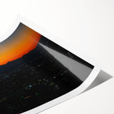 City Skyline Wall Art – Vibrant Urban Landscape Photography Print