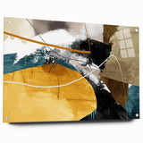 Dynamic Curves – Earth Tone Abstract Wall Art with Bold Textures