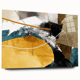 Dynamic Curves – Earth Tone Abstract Wall Art with Bold Textures