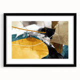 Dynamic Curves – Earth Tone Abstract Wall Art with Bold Textures