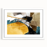 Dynamic Curves – Earth Tone Abstract Wall Art with Bold Textures