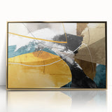 Dynamic Curves – Earth Tone Abstract Wall Art with Bold Textures