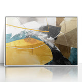 Dynamic Curves – Earth Tone Abstract Wall Art with Bold Textures