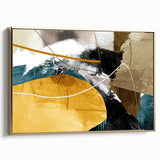 Dynamic Curves – Earth Tone Abstract Wall Art with Bold Textures