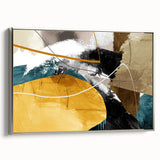 Dynamic Curves – Earth Tone Abstract Wall Art with Bold Textures
