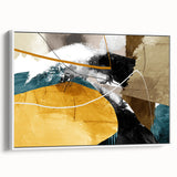 Dynamic Curves – Earth Tone Abstract Wall Art with Bold Textures