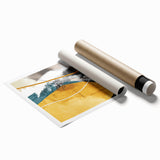 Dynamic Curves – Earth Tone Abstract Wall Art with Bold Textures